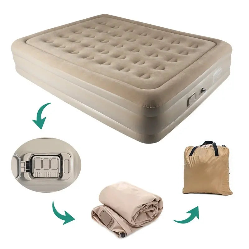 مرتبة هوائية قابلة للنفخ مقاس ١٩٨×١٥٠×٤٠ سم